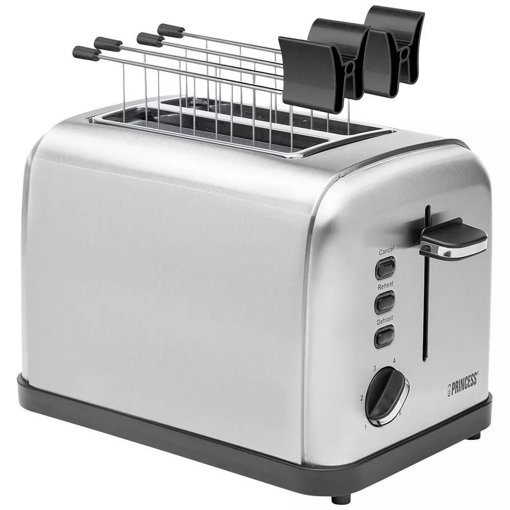 Princess – Toaster mit zwei Schlitze, Multicolor