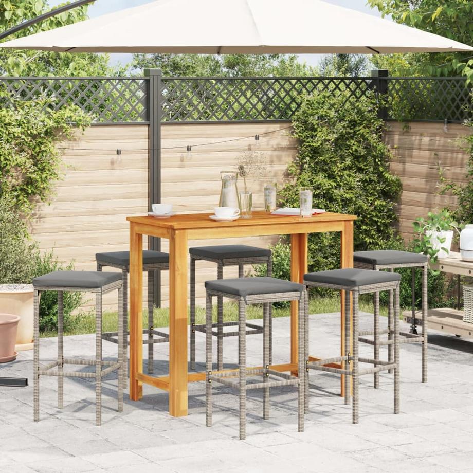 VidaXL Garten-bar-set poly-rattan  