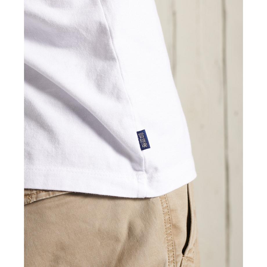 Superdry Klassisches V-Ausschnitt T-Shirt Bio-Baumwolle  