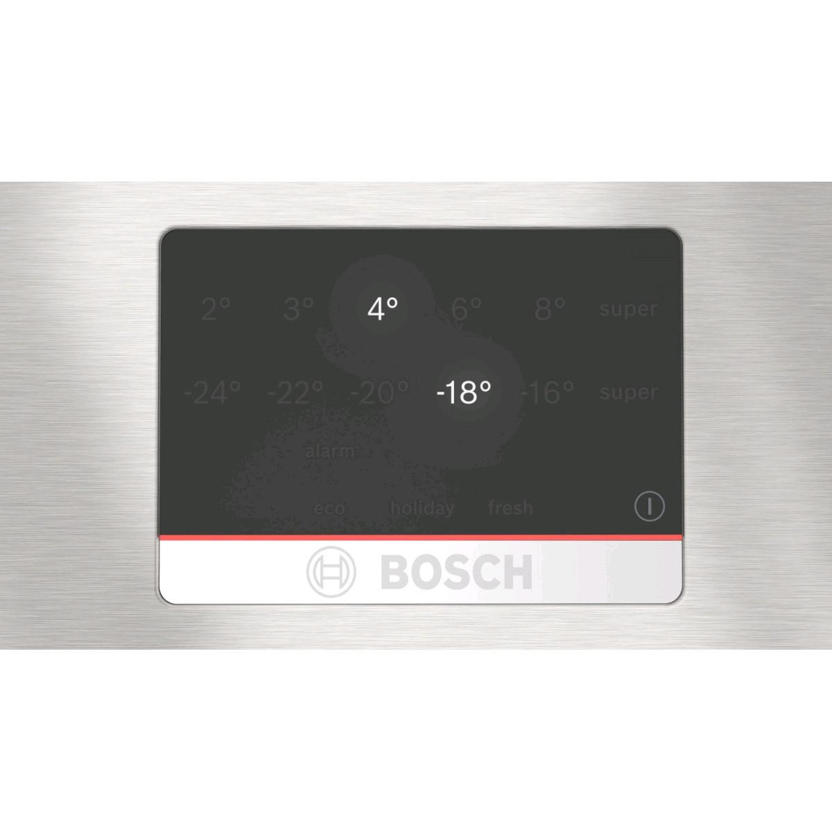 Bosch KGN367ICT Edelstahl-EasyClean - Serie 4 Freistehende Kühl-Gefrier-Kombination mit Gefrierberei  