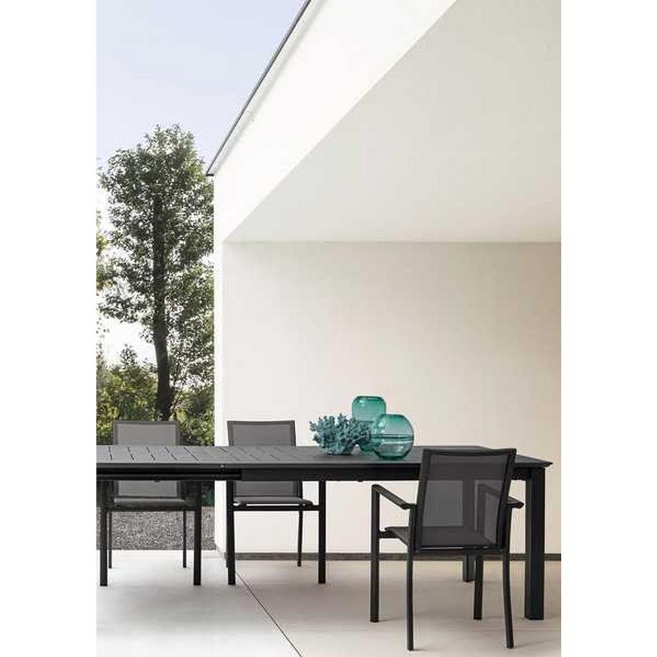 mutoni Table extensible de jardin Konnor 160-240x100 anthracite  