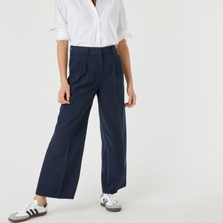 La Redoute Collections Pantaloni Larghi Plissettati Lunghezza Caviglia  