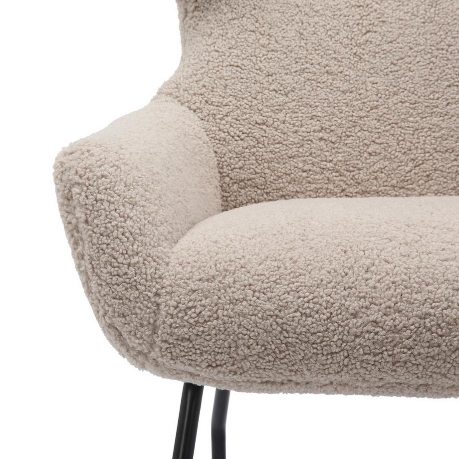 mutoni Fauteuil Harmonize peluche taupe  