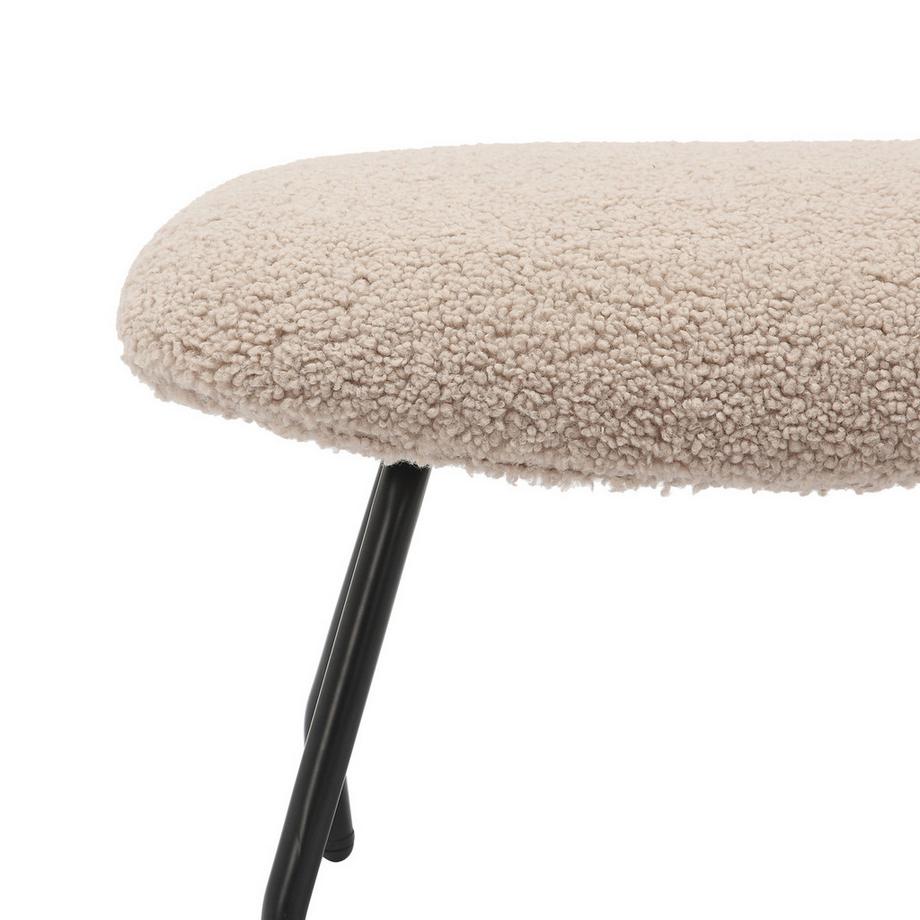 mutoni Fauteuil Harmonize peluche taupe  