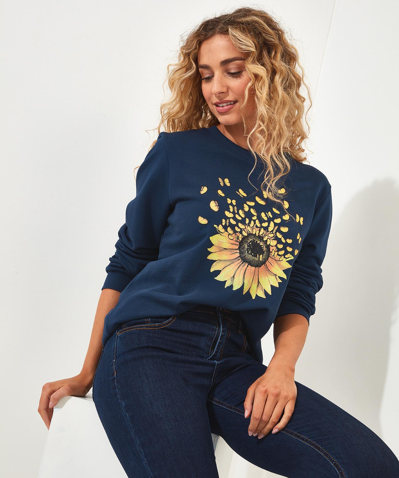 Joe Browns  Sonnenblumen Grafik-Sweatshirt 