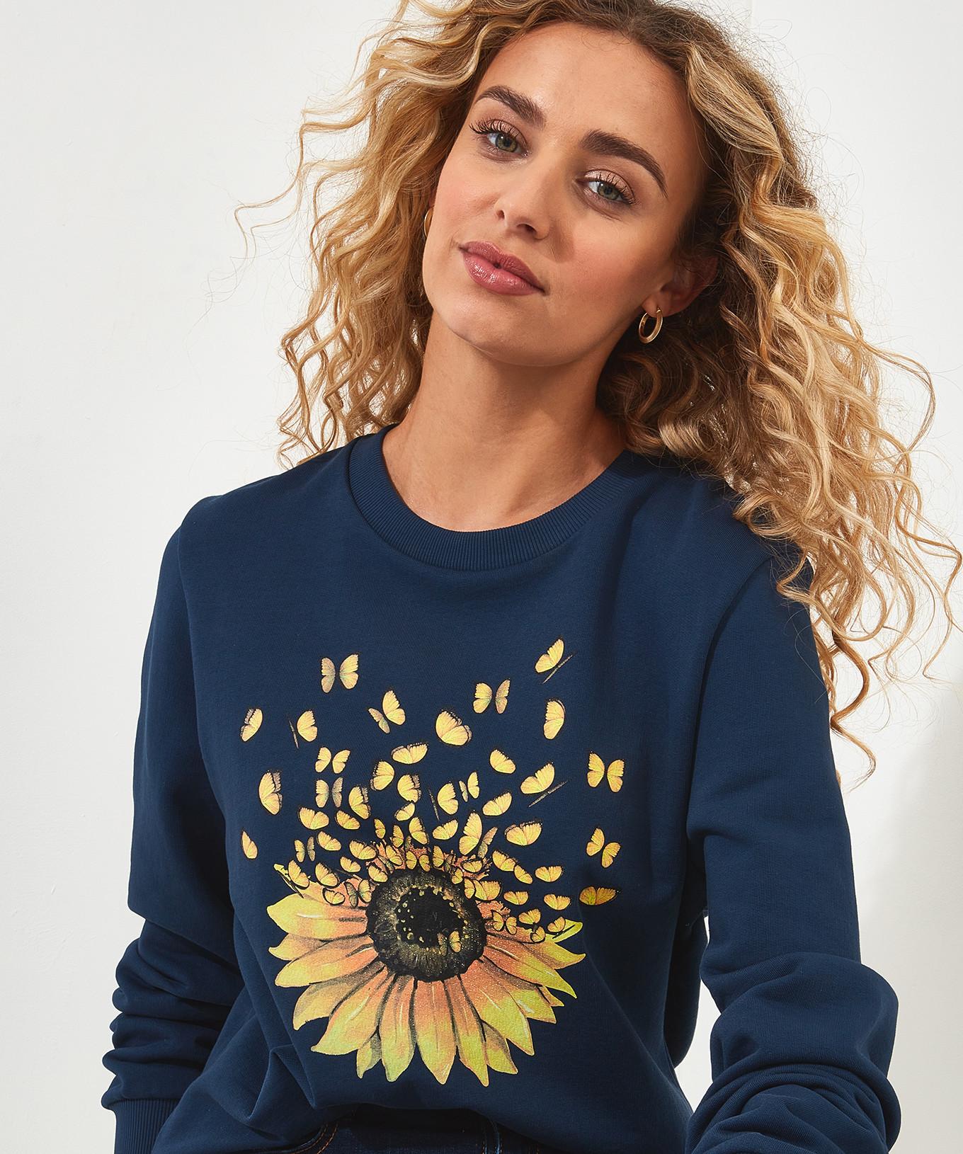 Joe Browns  Sonnenblumen Grafik-Sweatshirt 