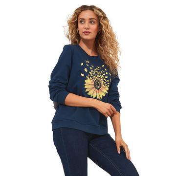 Sonnenblumen Grafik-Sweatshirt