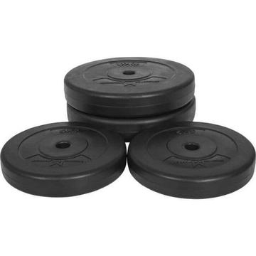 LOT DE DISQUES EN PLASTIQUE 30KG | 2X5KG ET 2X10KG | 26MM