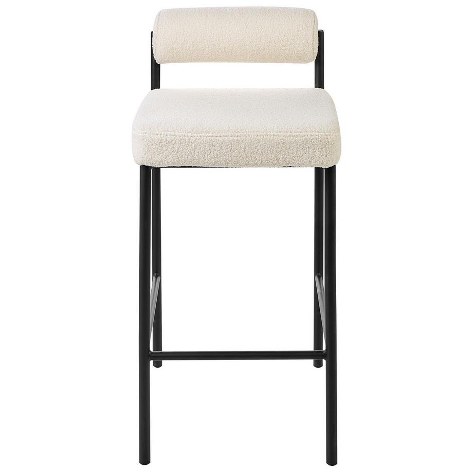 Beliani Set di 2 sedie alte en Bouclé Moderno AMAYA  