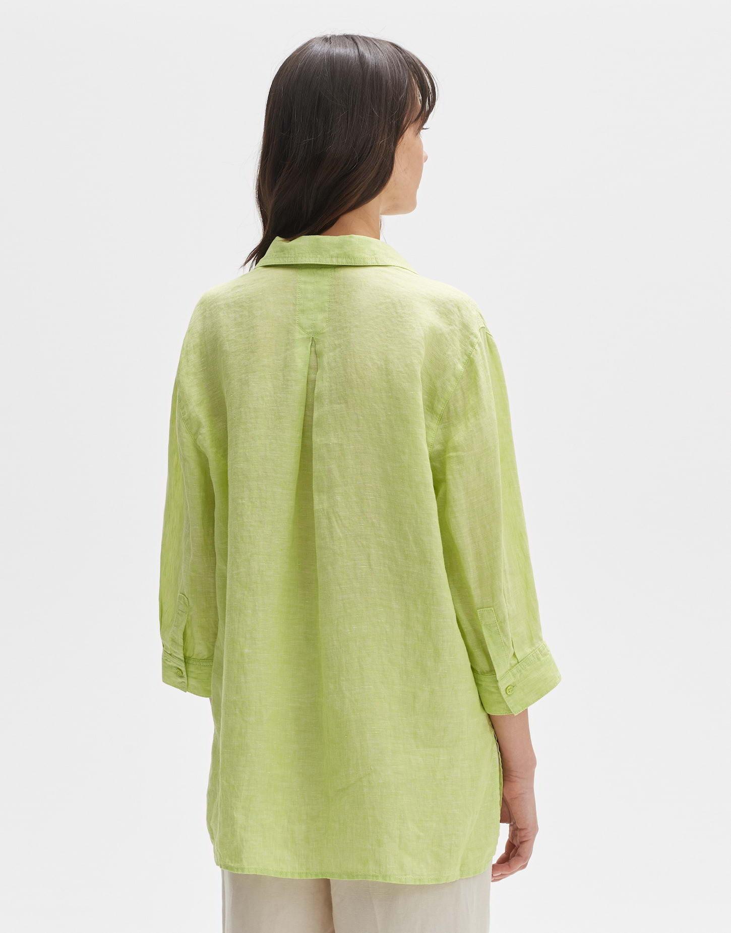 OPUS  Blouse en lin Fengani explore coupe droite 