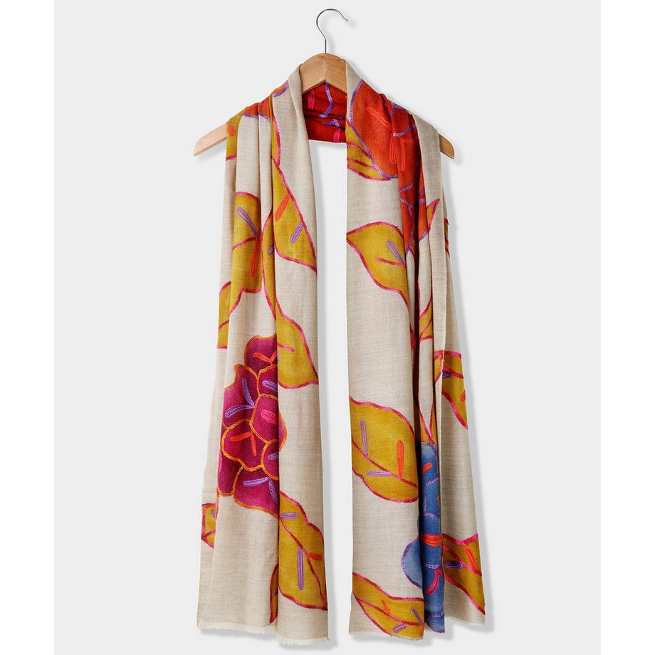 Joe Browns Floraler Seidenschal aus Wolle  