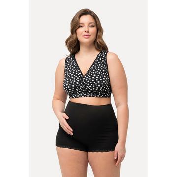 Bustier per l'allattamento Bellieva di cotone biologico con pizzo e senza cuciture
