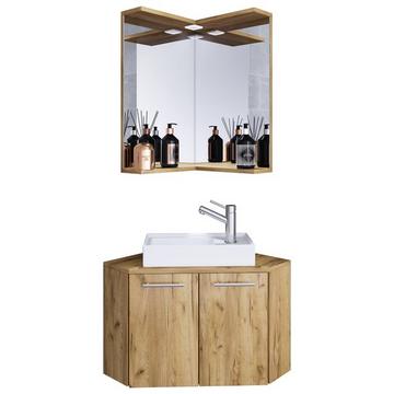 3-pièces ensemble de meubles de salle de bains WC invités salle de bains lavabo petit coin Vilosa