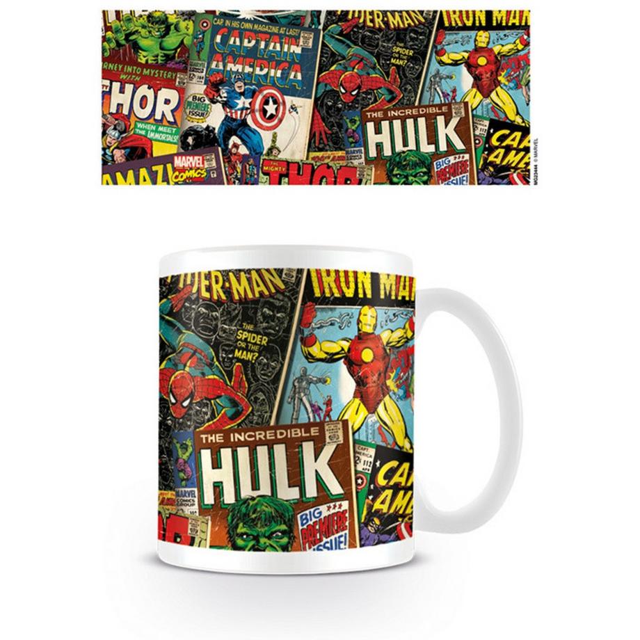 MARVEL Kaffeebecher Retro, Comictitelbild  