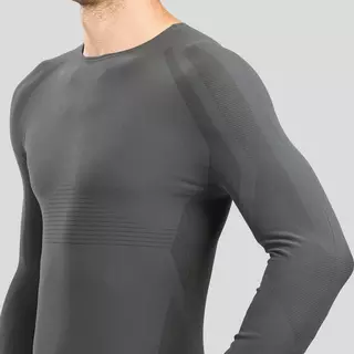 WEDZE Sous-vêtement de ski homme 900 ultra respirant haut gris  Noir