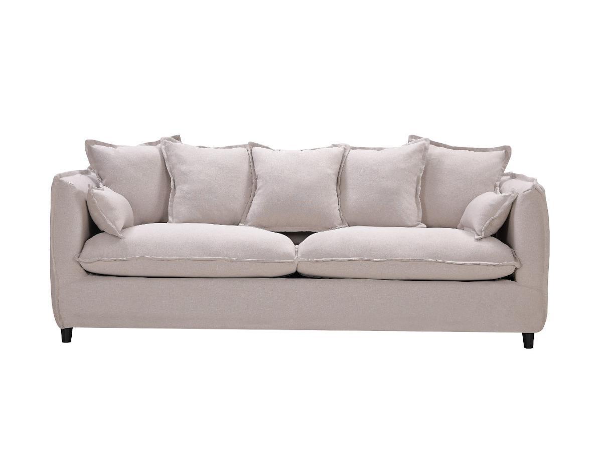 Vente-unique 3SitzerSofa RAMSES Stoff  