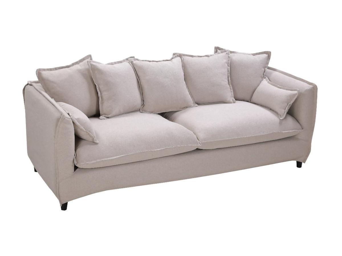 Vente-unique 3SitzerSofa RAMSES Stoff  