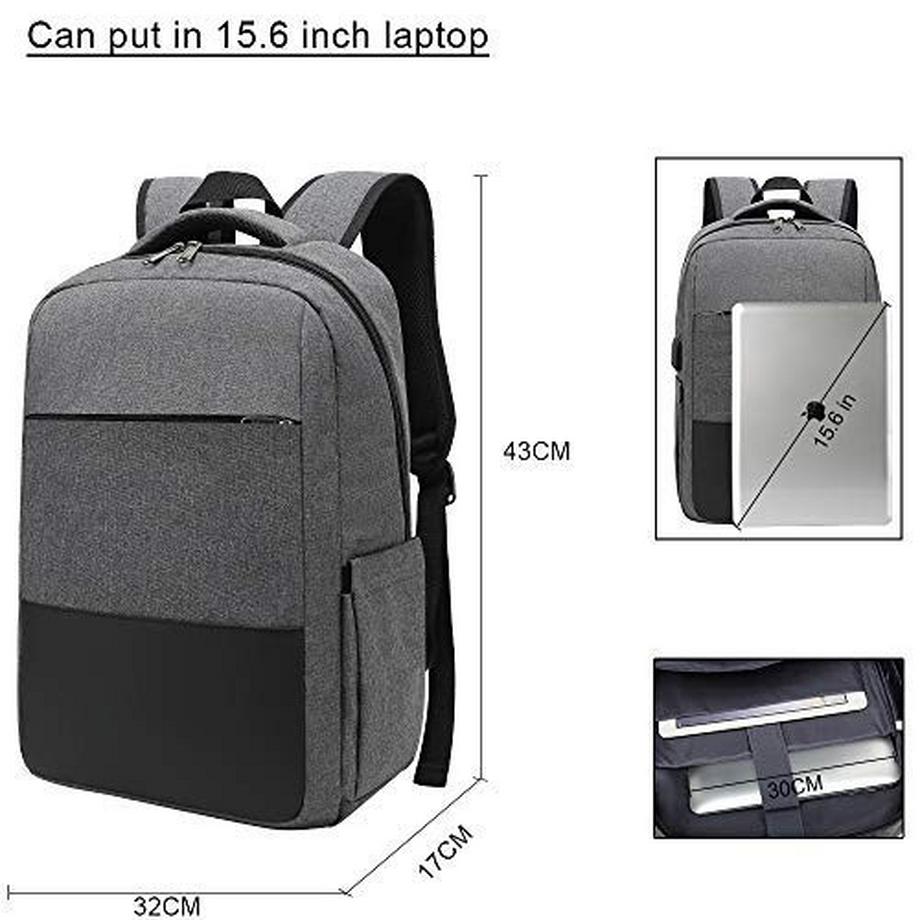 Only-bags.store Laptop Rucksack Wasserabweisender Schulrucksack  