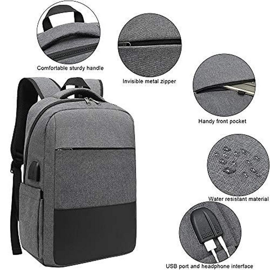 Only-bags.store Laptop Rucksack Wasserabweisender Schulrucksack  