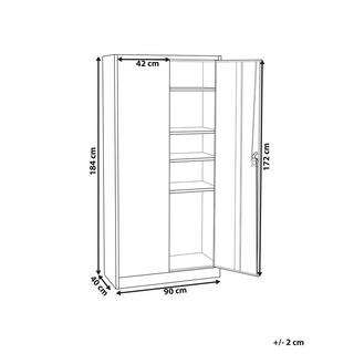 Beliani Meuble de rangement en Acier Moderne FELDSPAR  