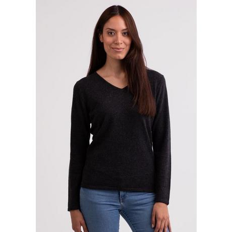 CASH-MERE.CH Pullover Cashmere Scollo a V  