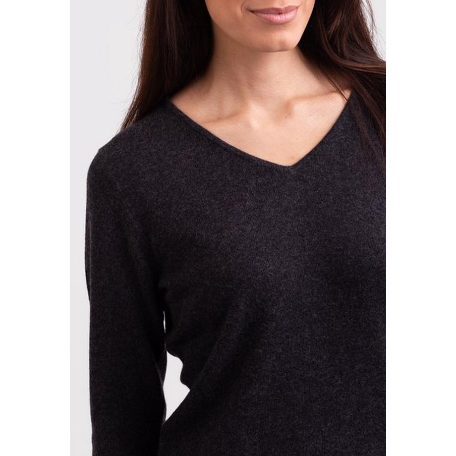 CASH-MERE.CH Kaschmir V-Ausschnitt Pullover  
