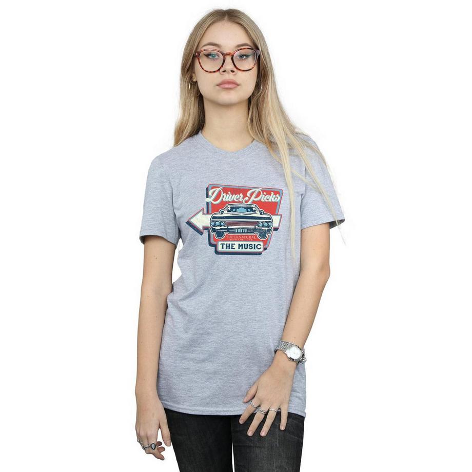 Supernatural T-shirt Driver Picks The Music  