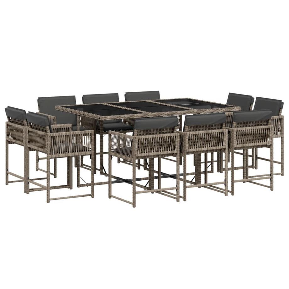 set da pranzo da giardino Polirattan