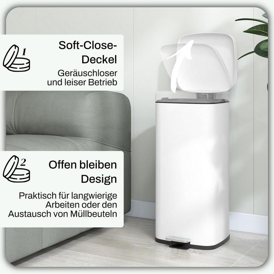 HOMCOM Poubelle  