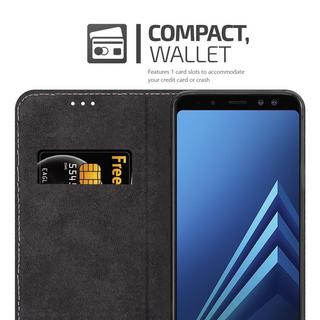 Cadorabo  Housse compatible avec Samsung Galaxy A8 2018 - Coque de protection avec fermeture magnétique, fonction de support et compartiment pour carte 