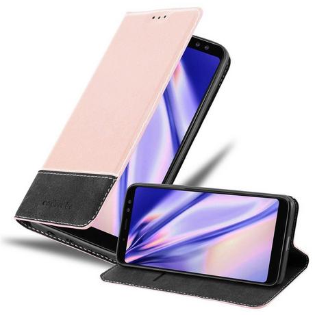 Cadorabo  Housse compatible avec Samsung Galaxy A8 2018 - Coque de protection avec fermeture magnétique, fonction de support et compartiment pour carte 