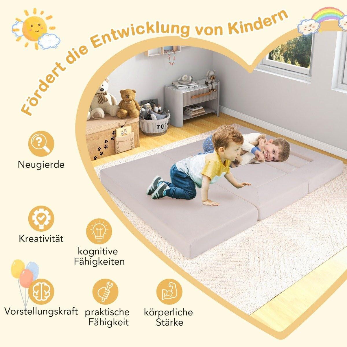 Northix Modulares Schaumstoff-Sofa-Set für Kinder  