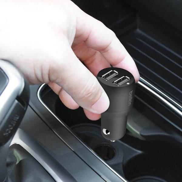 belkin  Autoladegerät 2x USB 24W Belkin Schwarz 
