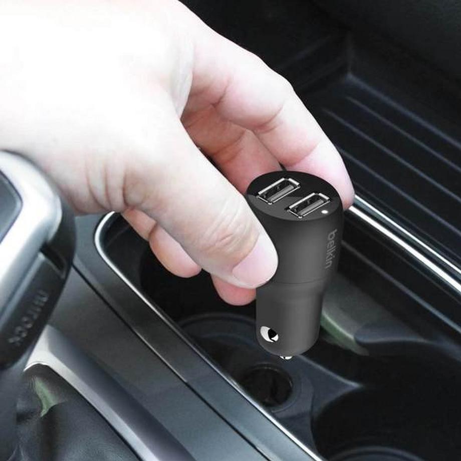 belkin  Autoladegerät 2x USB 24W Belkin Schwarz 