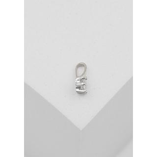 MUAU Schmuck  Solitär Anhänger 6-Griff-Fassung Weissgold 750 Diamant 0.10ct. 7x5mm 