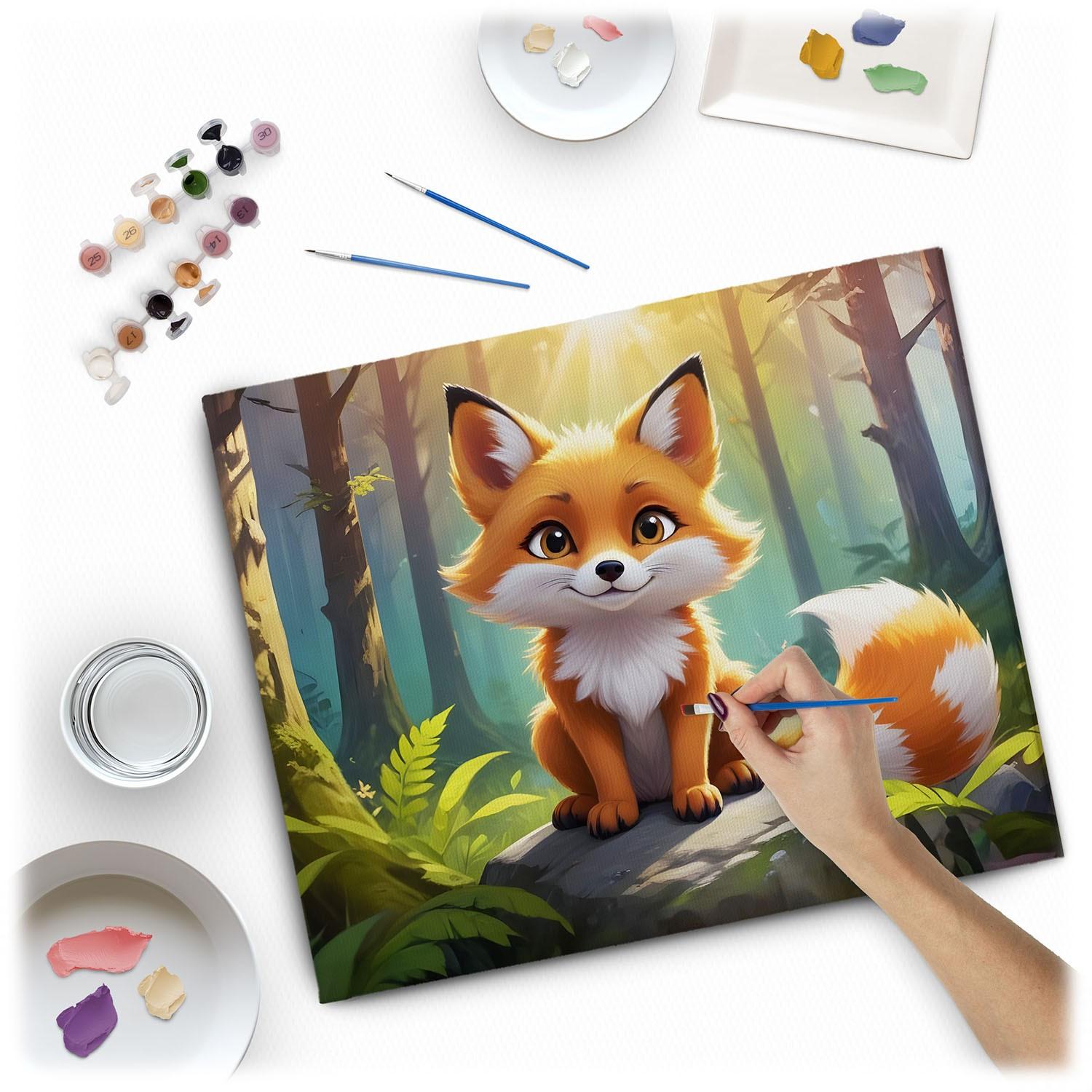 B2X Peinture par numéros 40x50 cm Massido Lisek  