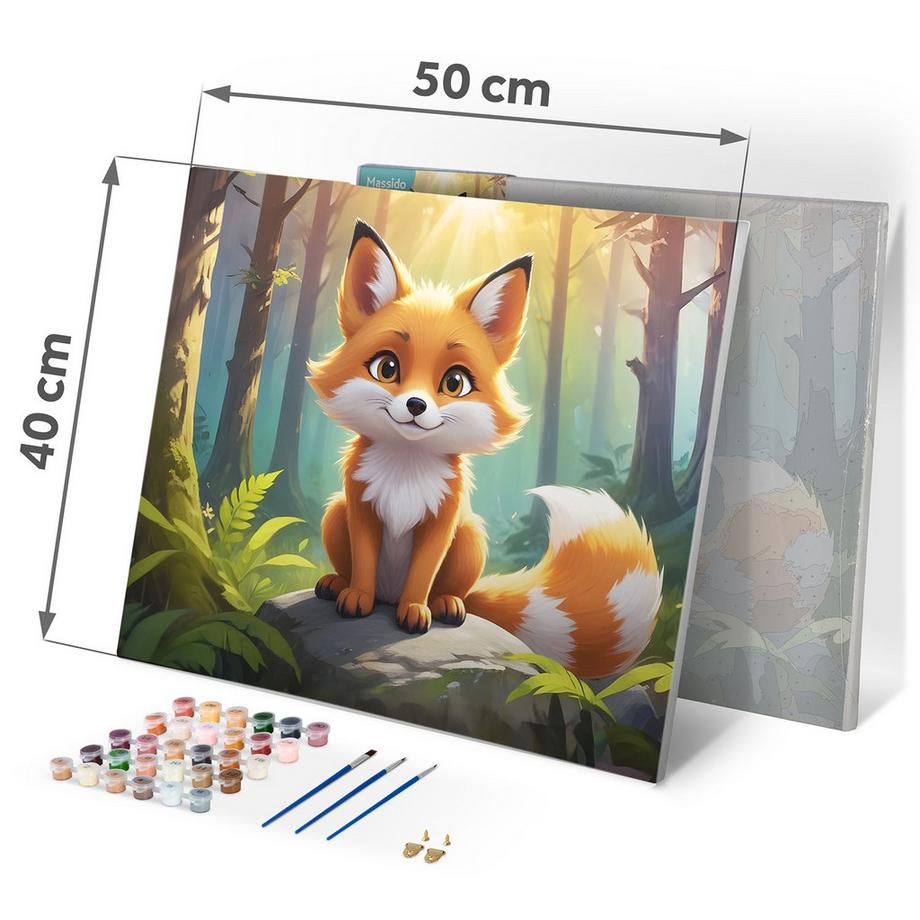B2X Peinture par numéros 40x50 cm Massido Lisek  
