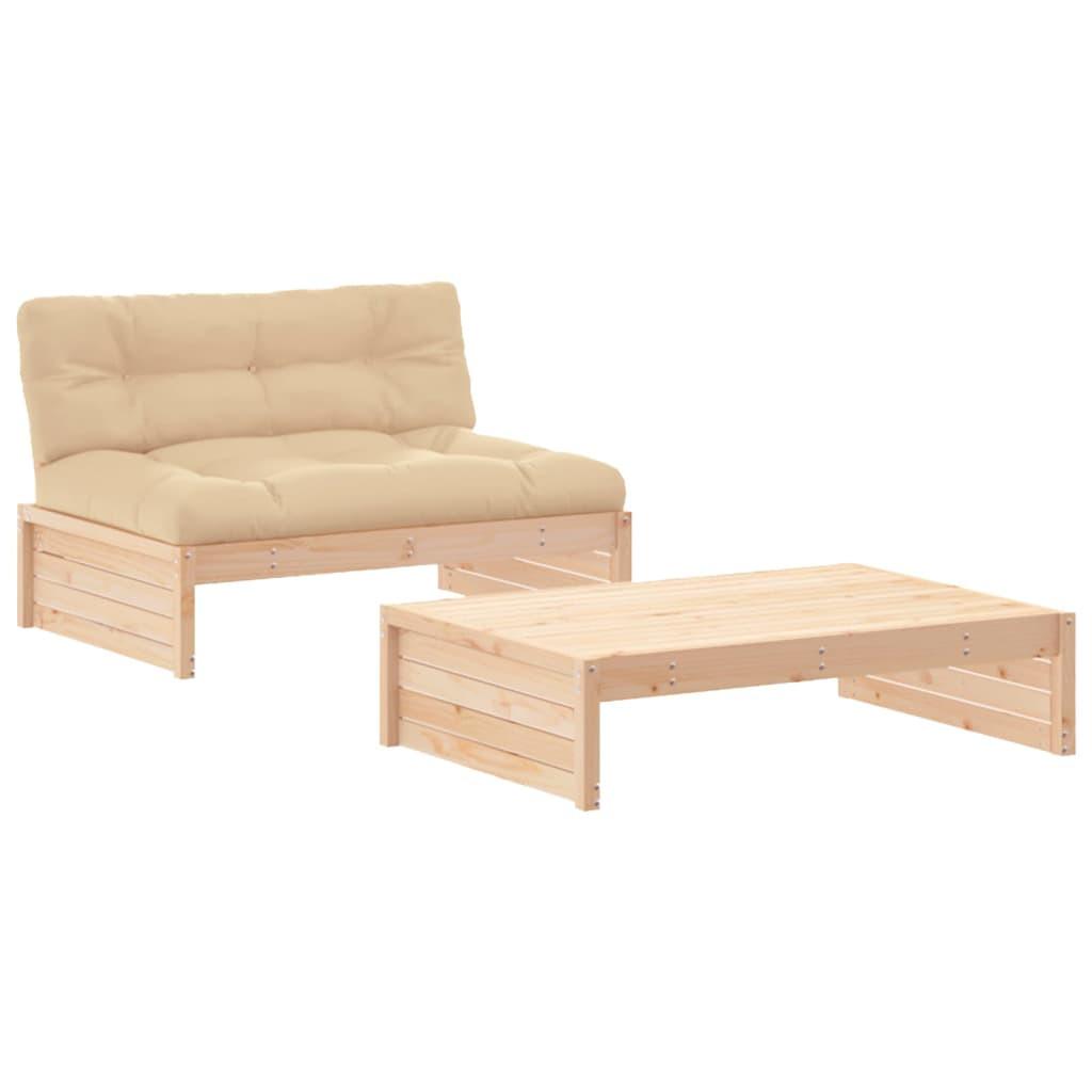 VidaXL Garten lounge set holz  