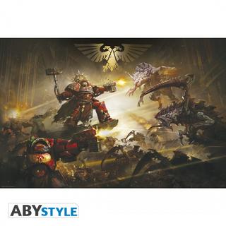 Abystyle Poster - Rolled and shrink-wrapped - Warhammer 40K - La devastation de Baal  