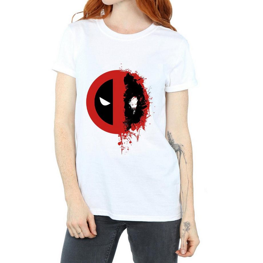 MARVEL Deadpool Splatter Logo T-Shirt  