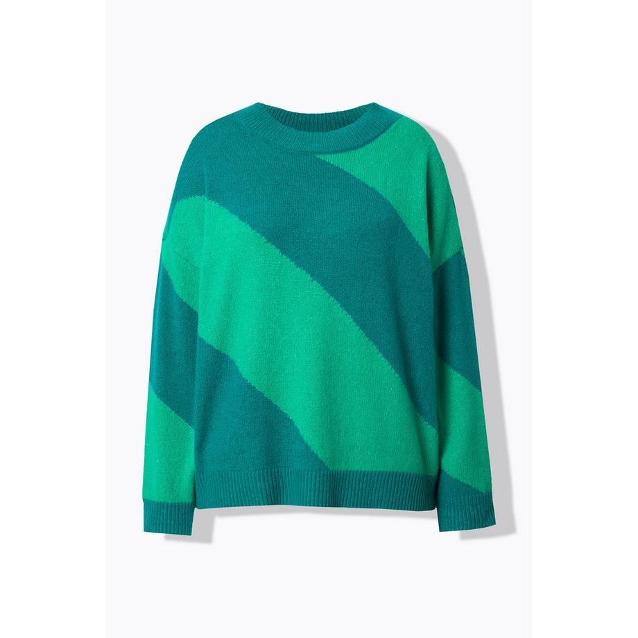 Studio Untold Oversized Diagonale Blockstreifen Pullover  