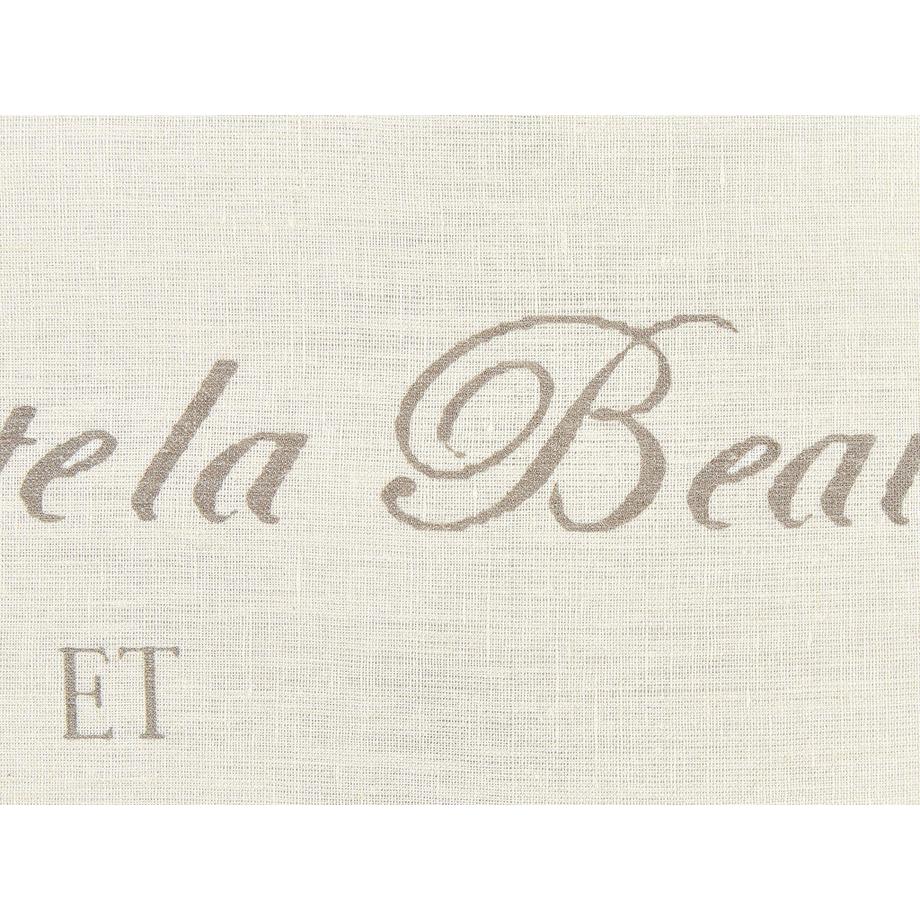 Beliani Dekokissen 2er Set aus Leinen Retro MINDALA  