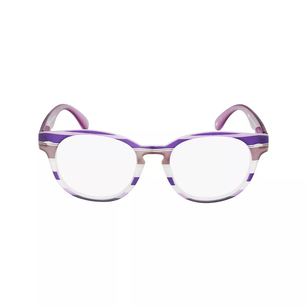 Invu - Lesebrille mit Etui, für Damen, Lila, Größe ONESIZE