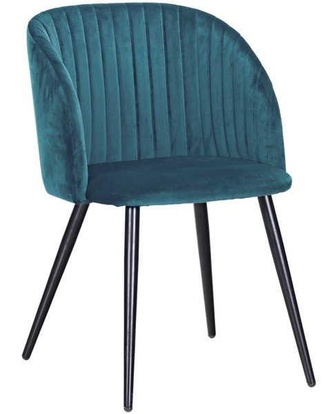 mutoni Fauteuil Queen Velvet Bleu  