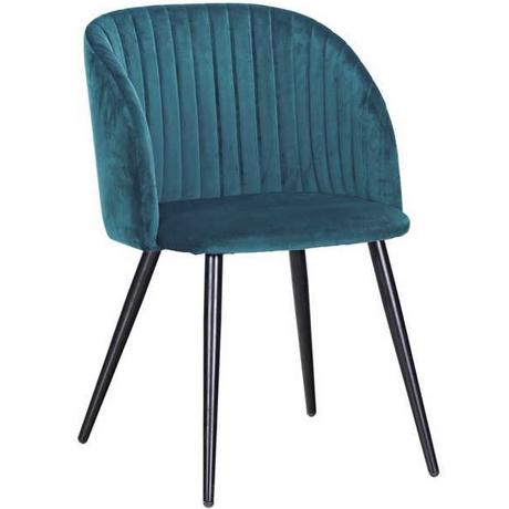 mutoni Fauteuil Queen Velvet Bleu  