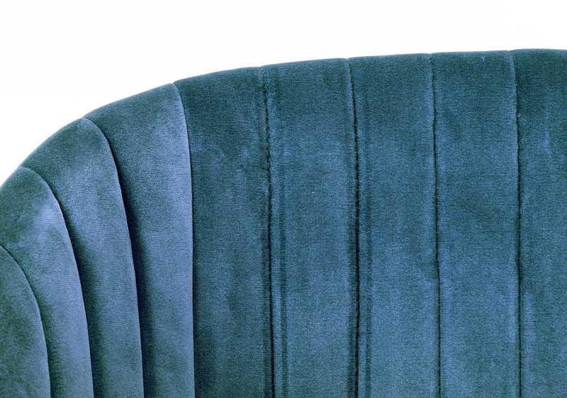 mutoni Fauteuil Queen Velvet Bleu  