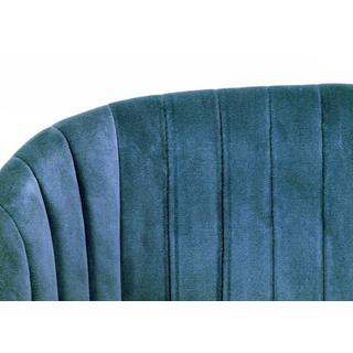 mutoni Fauteuil Queen Velvet Bleu  