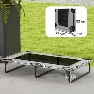 PawHut  Lit surélevé pour chien 