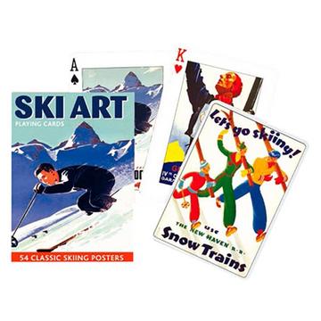 Collectors Cards Poker, Ski Art (Skiing Posters)