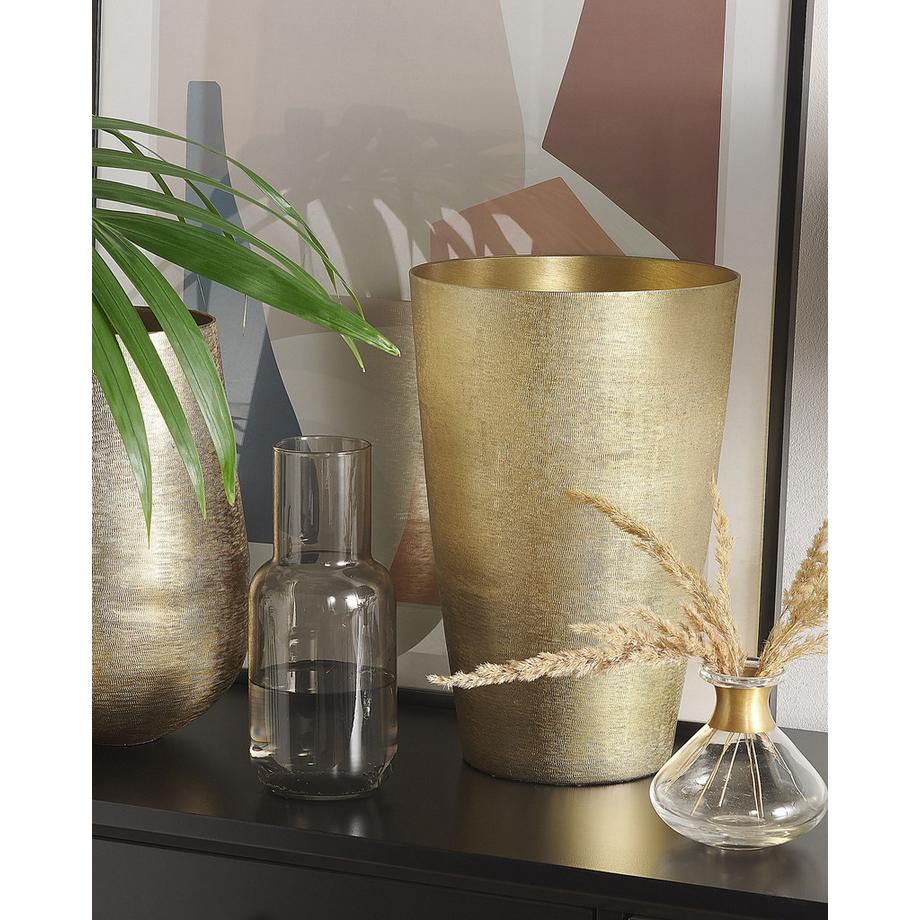 Beliani Vase à fleurs en Aluminium Glamour AMRIT  